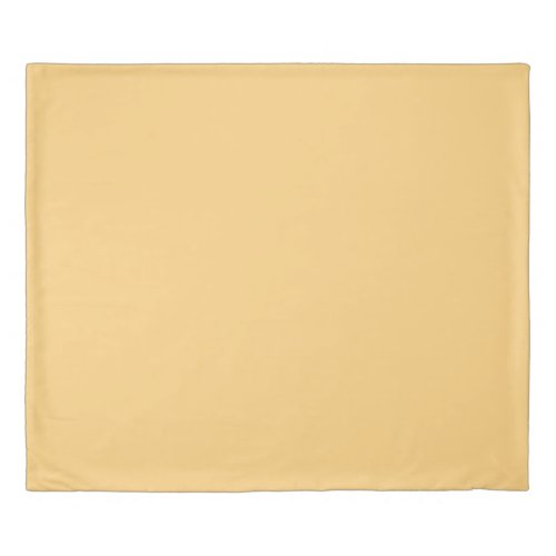 Pastel Yellow Peach Solid Colors Duvet Cover
