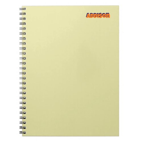 Pastel Yellow Photo Notebook