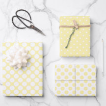 Pastel Yellow Polka Dot Spring