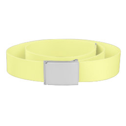 Pastel Yellow Solid Color Belt