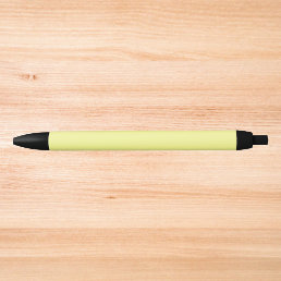 Pastel Yellow Solid Color  Black Ink Pen