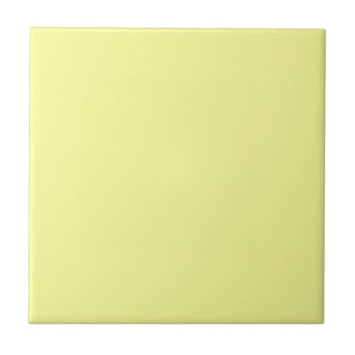 Pastel Yellow Solid Color Ceramic Tile