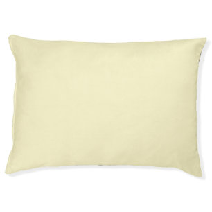 Pastel Yellow Solid Color Classic Elegant Pet Bed