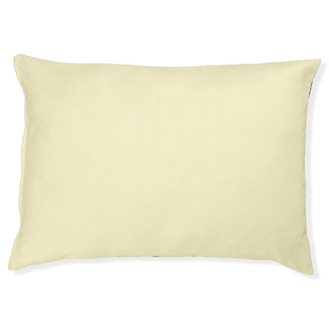Pastel Yellow Solid Color | Classic | Elegant Pet Bed (Front)