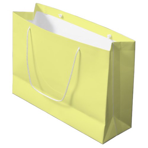 Pastel Yellow Solid Color Large Gift Bag