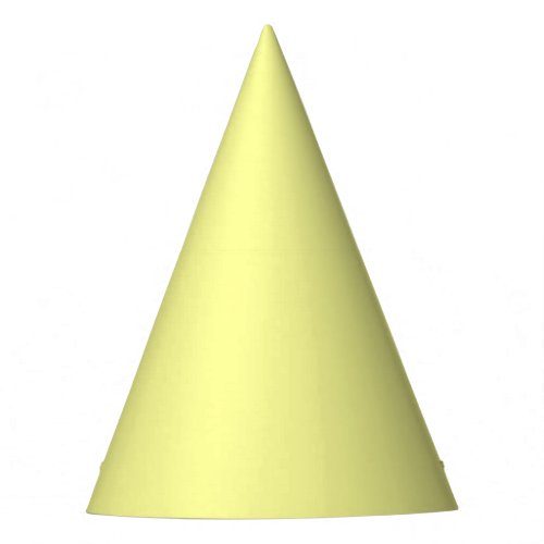 Pastel Yellow Solid Color Party Hat