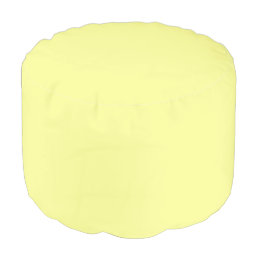 Pastel Yellow Solid Color Pouf