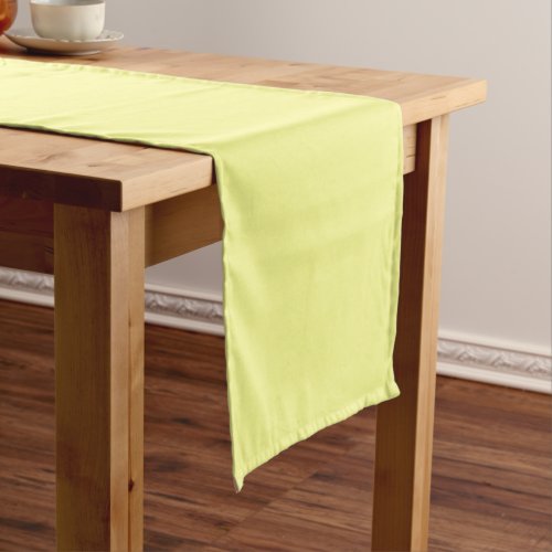 Pastel Yellow Solid Color Short Table Runner