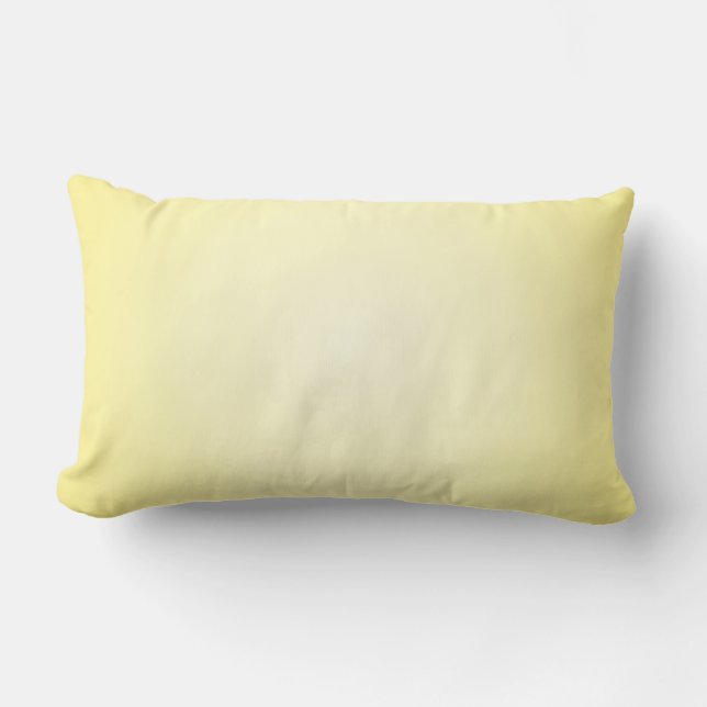 Pastel Yellow Throw Pillow (Front)