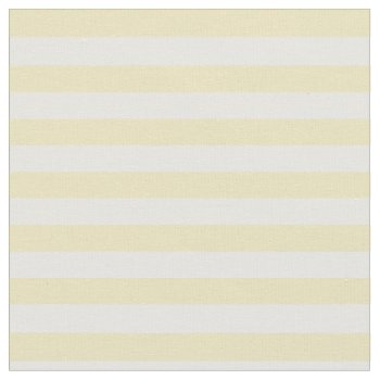 Pastel Yellow & White Striped Fabric by StripyStripes at Zazzle