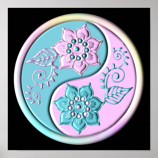 Pastel Yin Yang Poster (Front)