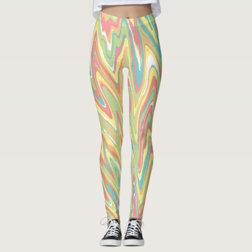 PASTEL ZIG ZAG LEGGINGS