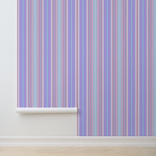 Pastel Zigzag Stripes Wallpaper