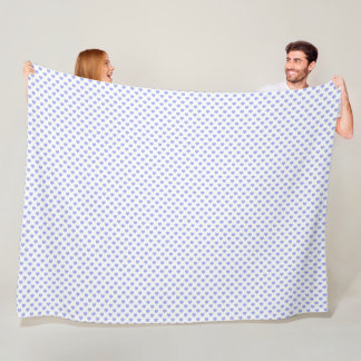 Pastelcore heart pattern fleece blanket