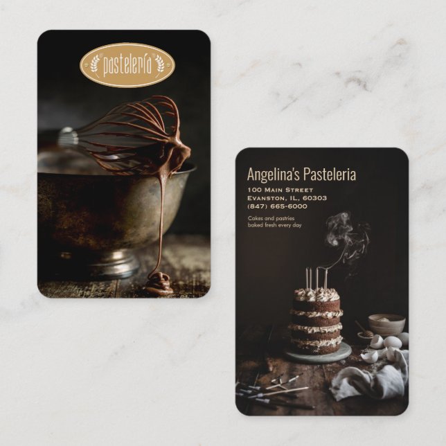 Pasteleria/Bakery Business Card (Front/Back)