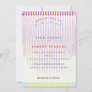 Pastell Minimal Pastel Passion Invitations Linear
