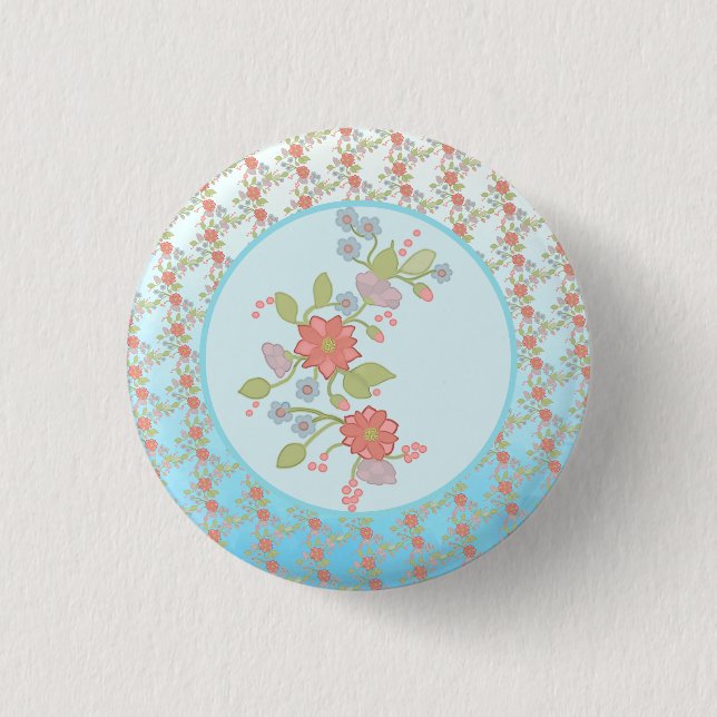 pastellblumen button (Front)