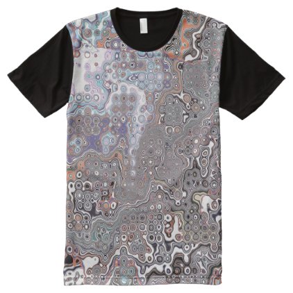 Pastels Abstract Chaos All-Over-Print T-Shirt