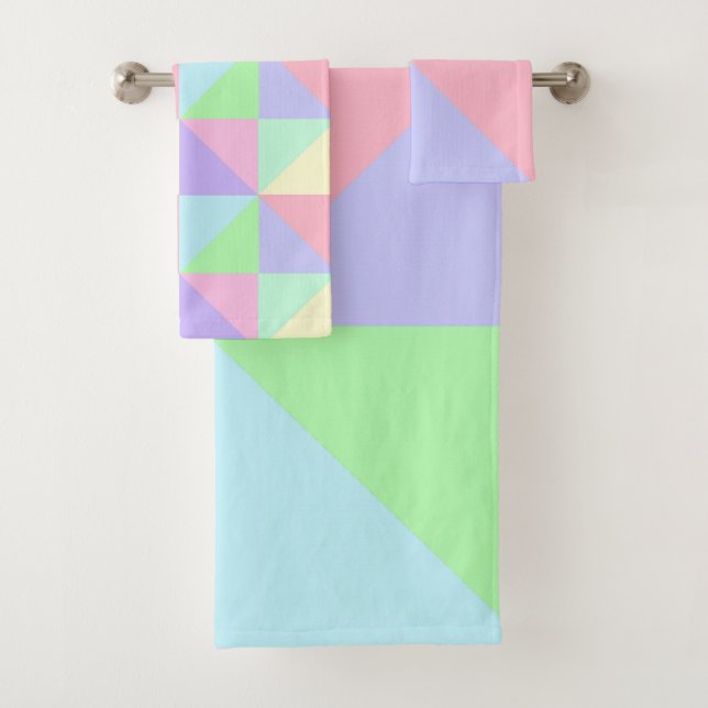 Pastels Bath Towel Set (Insitu)