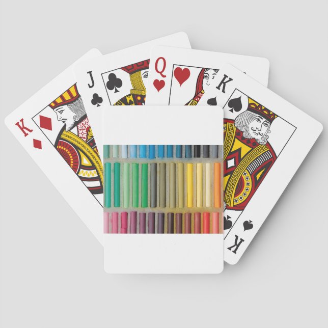 pastels cretaceous about color poker cards (Back)