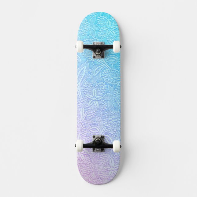 Pastels Flow Floral Skateboard Deck (Front)