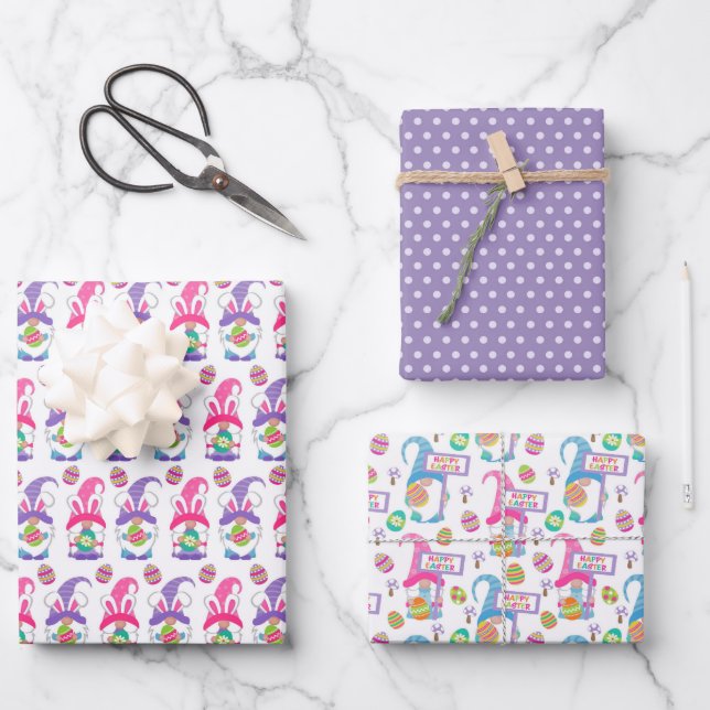 Pastels For Easter  Wrapping Paper Sheets (Front)