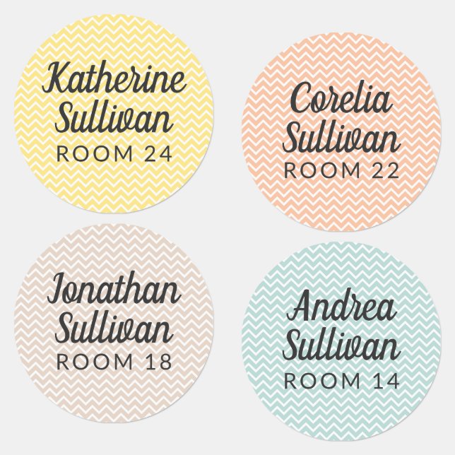 Pastels Iron-On Laundry Safe Clothing Kids' Labels (Group)