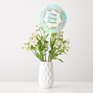  Pastels Lotus Flower Personalized Birthday Balloon