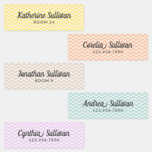 Pastels Medium Waterproof Adhesive Kids' Labels