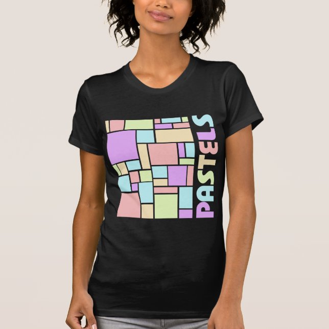 Pastels Patterned Vertical t-shirt (Front)