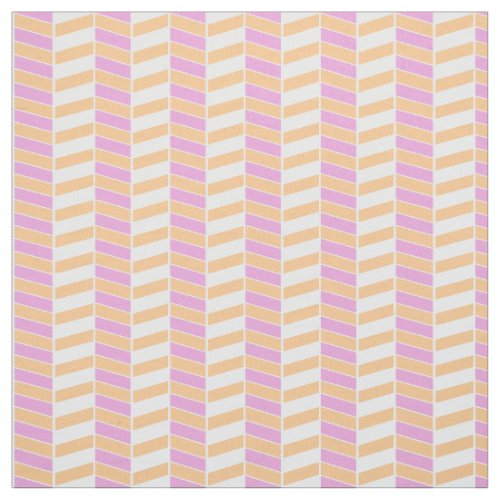 Pastels Sherbet Herringbone Fabric