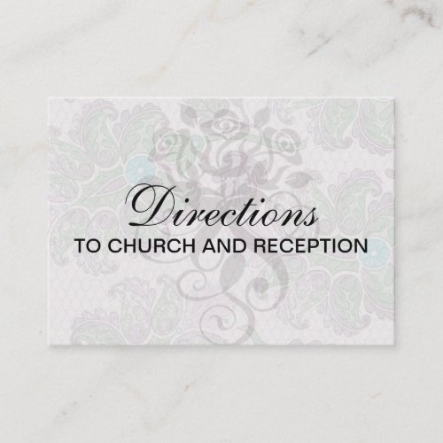 pastels spring floral damask business card templates