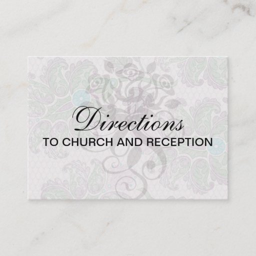 Customizable pastels spring floral damask business card templates