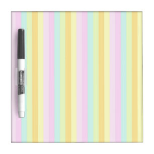 Pastels Vertical Stripes Dry-Erase Board