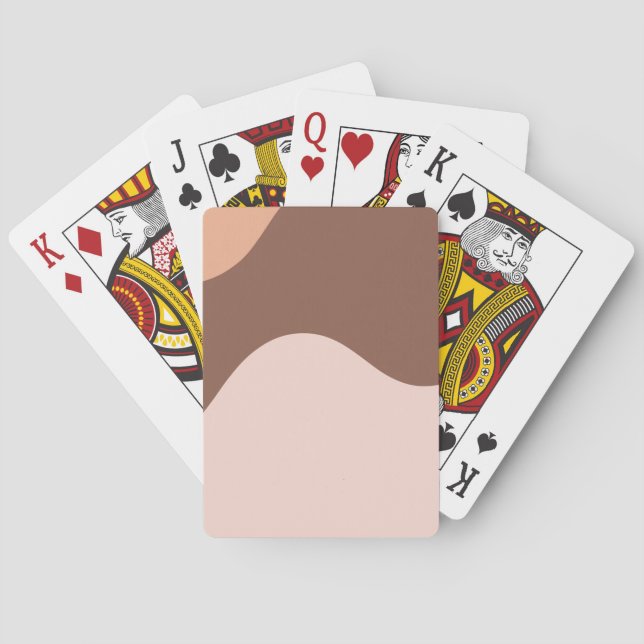 Pastels Wall Art Abstract Blobs Color Combination  Poker Cards (Back)