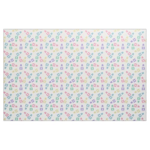 Pastels White Cute Essential Oils Pattern Fabric