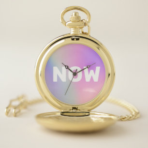 Pastels, Zen "NOW" mindfulness, heavenly Pocket Watch
