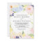 Paster Spring Flowers Wedding Invitation