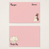 Pastery, Bakery Recipe Card (Front & Back)