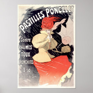 Pastilles Poncellet Vintage French Advertising Poster