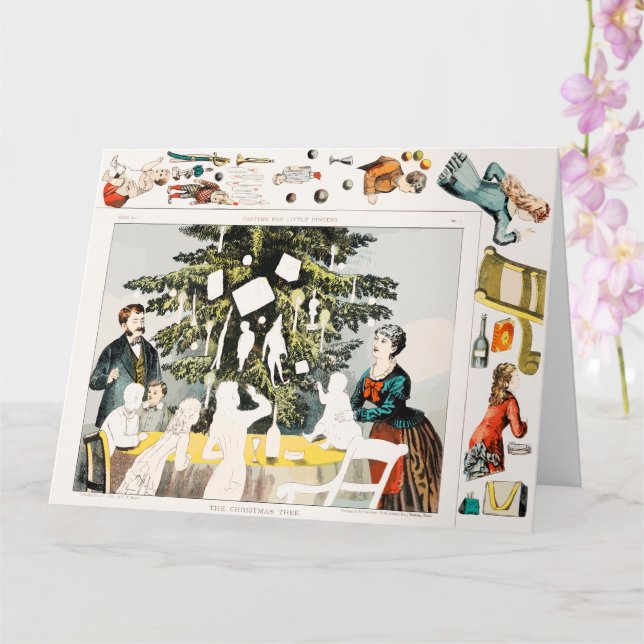 Pastime for Little Fingers Christmas Game Card (Orchid)