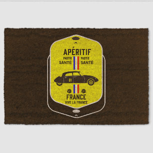Pastis de Marseille France Fiber Doormat