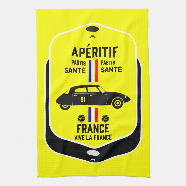 Pastis de Marseille France Kitchen Towel (Vertical)
