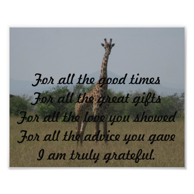 pastor appreciation card photo print (Front)