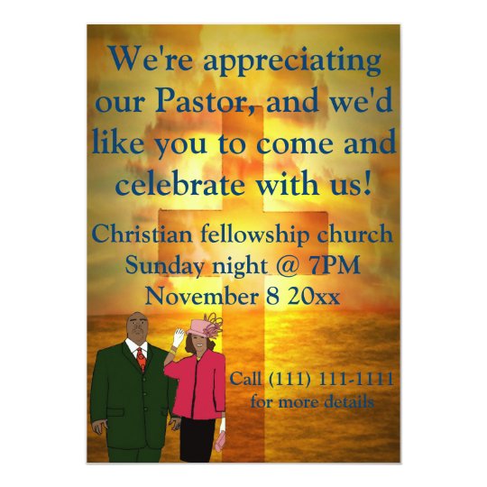 Pastor Appreciation Celebration Invitation Zazzle Com