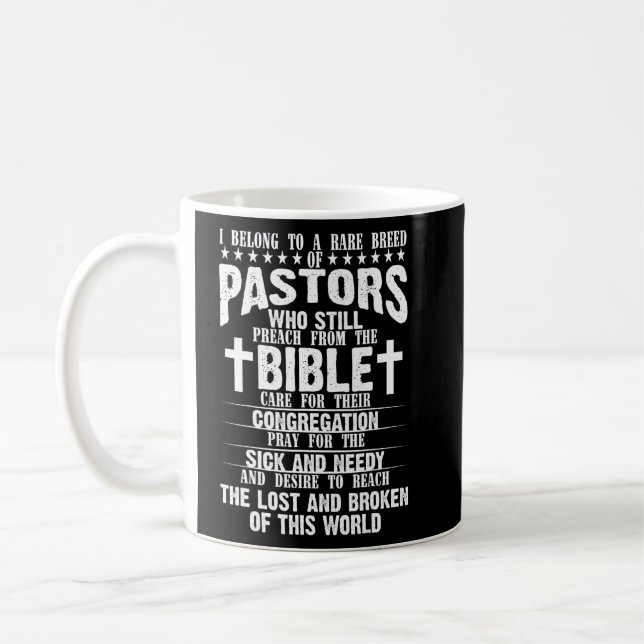 Pastor Appreciation  Christian Preacher Men Women  Coffee Mug (Left)