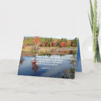 Pastor Appreciation Fall Nature Scripture Card