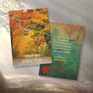 Pastor Appreciation Fall Scene Thank You Message Invitation