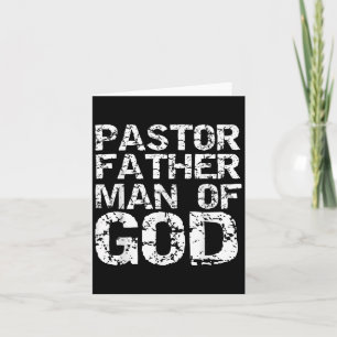 Pastor Appreciation Gift For Dads Pastor Father Ma Card