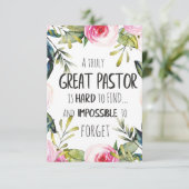 Pastor Appreciation Gift Pastor Thank You Quote | Zazzle